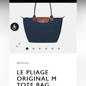 Deets above pics.OG Med tote/shoulder bag.Leather handles,snap detail,foldable.